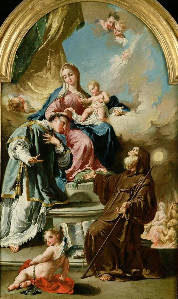 88-Madonna col Bambino in trono con San Leonardo e San Francesco di Paola - Brescia, Pinacoteca Tosio Martinengo